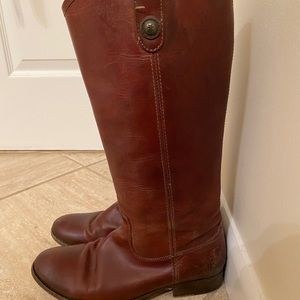 FRYE Melissa button Womens leather riding boots